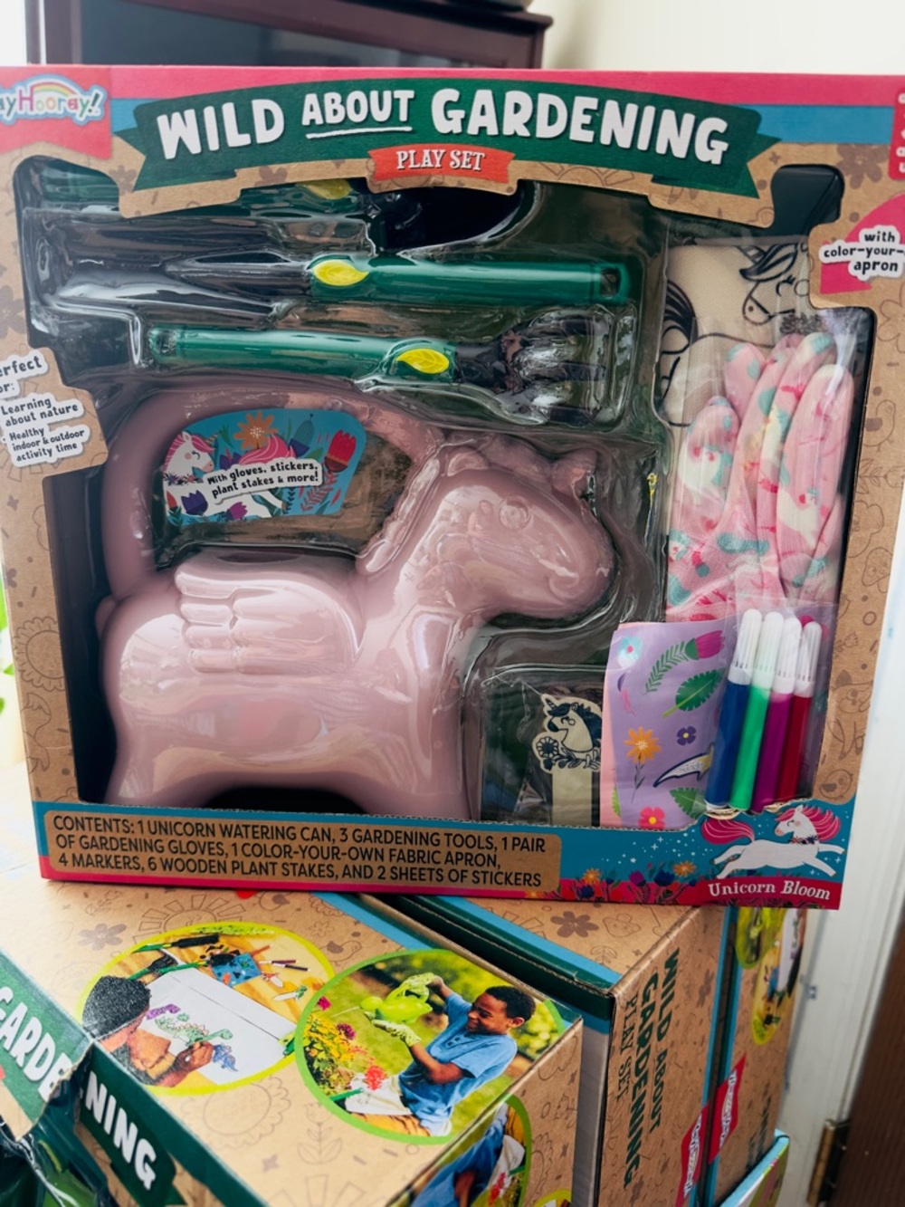Wild About Gardening Unicorn Bloom Kids Gardening Play Set - Pink